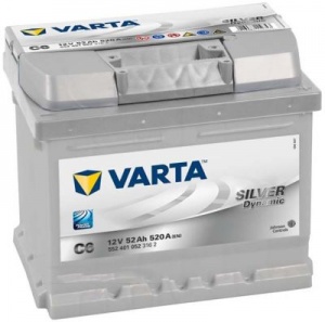  Varta SD 207*175*175 /  52Ah EN 520A 12 V 552401052 C6